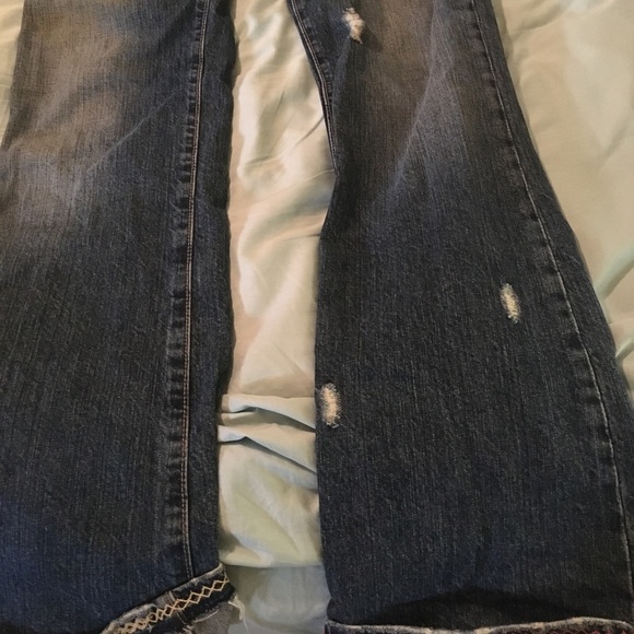 Distressed Chip & Pepper Embroidered Jeans - Picture 5 of 5